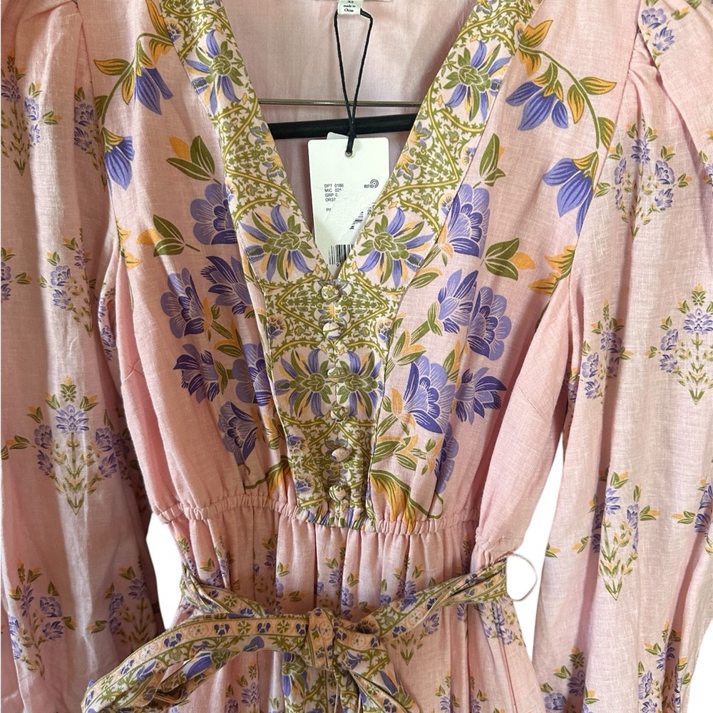 Elegant Pink Floral Maxi Dress NWT XS “a loves a” - Picture 4 of 15